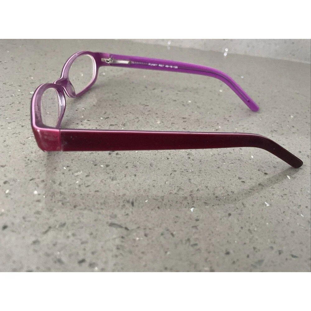 Eyeglasses Frames ONLY funky red 135 49-18 full rim purple pink 90s y2k